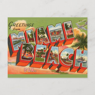 Välkommen till Miami Beach Vykort