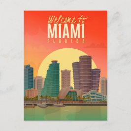 Välkommen till Miami Florida Vykort