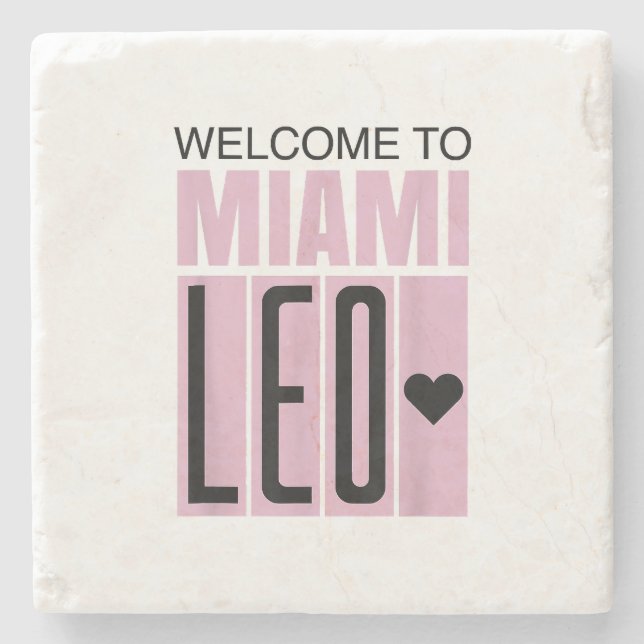 Välkommen till Miami Leo 10 - GOAT Stenunderlägg (Framsidan)