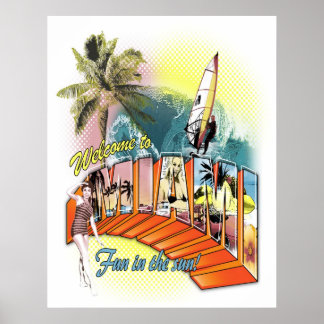 Välkommen till Miami Poster