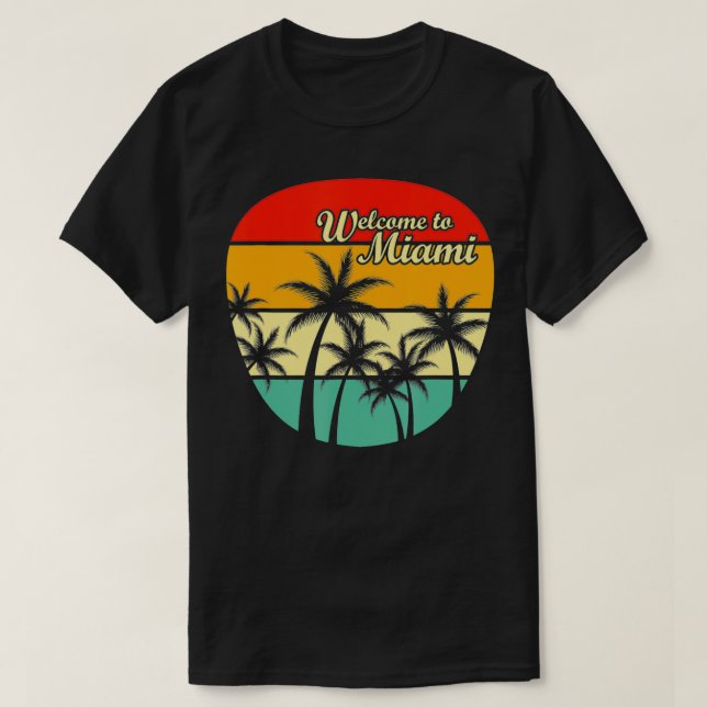 Välkommen till Miami T Shirt (Design framsida)