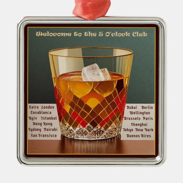 Välkommen till Mid Century-designen för Klubben kl Julgransprydnad Metall (Framsidan)