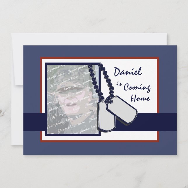 Välkommen till militären inbjudningar (Framsida)