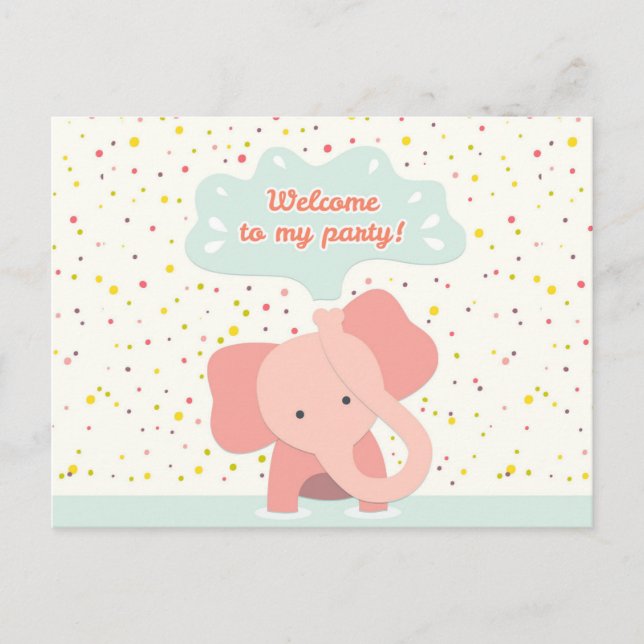 Välkommen Till Min Fest Vykort (Framsida)