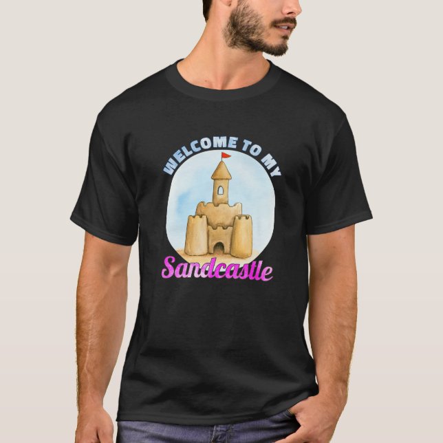 Välkommen till min sandslott t shirt (Framsida)