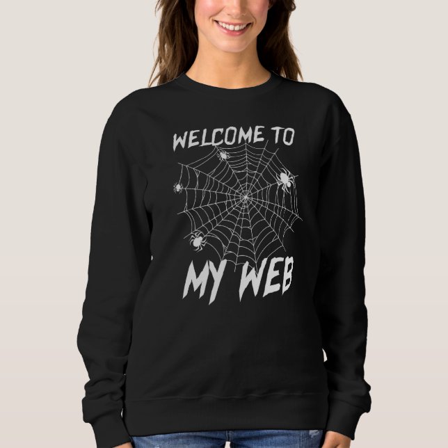 Välkommen till min Webben Spiders T Shirt (Framsida)