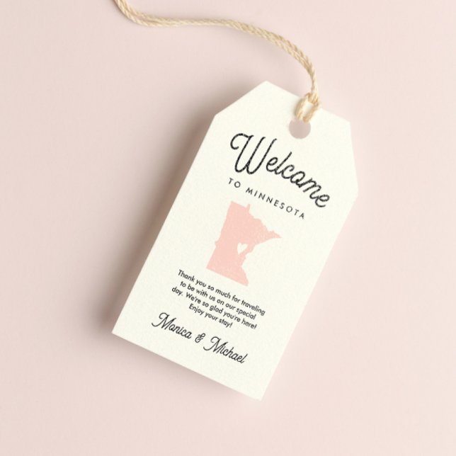 Välkommen till MINNESOTA Bröllop ANY FÄRG! Presentetikett (Skapare uppladdad)