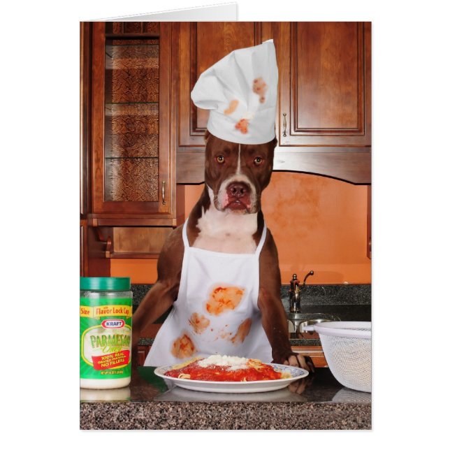 Välkommen till mitt kök hälsningskort (Framsidan)