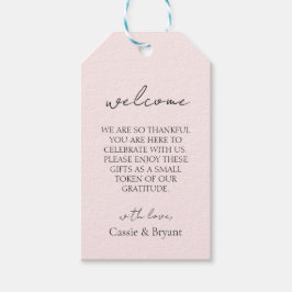Välkommen till Modern Rosa Bröllop Presentetikett
