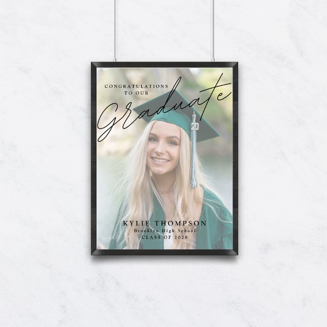 Välkommen till Modern Script Photo Studenten Poster (Skapare uppladdad)