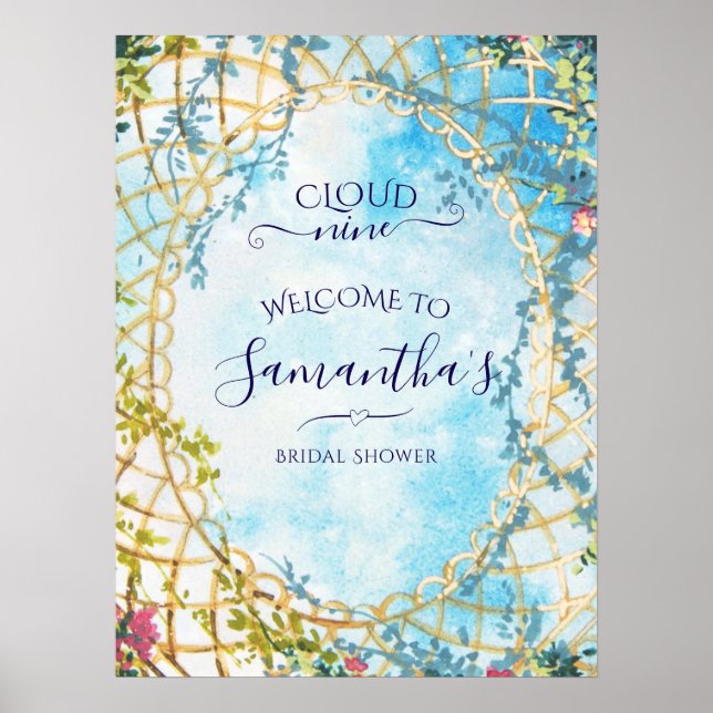 Välkommen till Möhippan Cloud Nine Rococo Revival Poster (Framsidan)