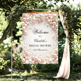 Välkommen till Möhippan elegant Pearls Poster