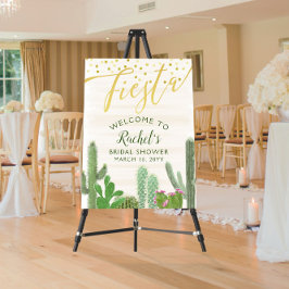 Välkommen till Möhippan Fiesta Cactus Guld Poster