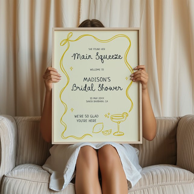 Välkommen till Möhippan Hand plockade Main Squeeze Poster (Skapare uppladdad)
