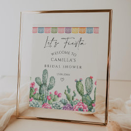 Välkommen till Möhippan låt oss Fiesta Cactus Poster