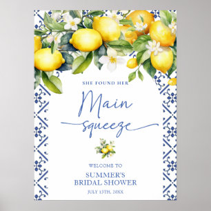 Välkommen till Möhippan Lemon Main Squeeze elegant Poster