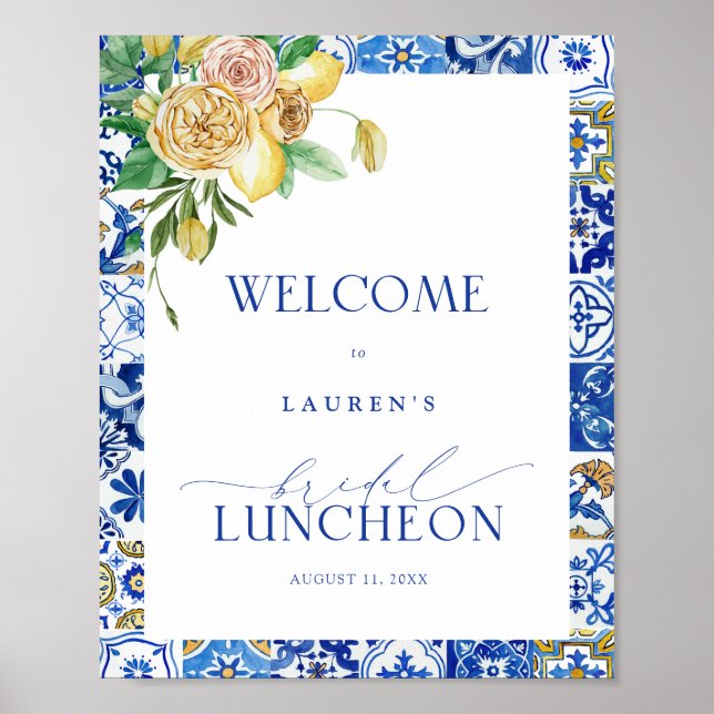Välkommen till Möhippan Luncheon i Medelhavsområde Poster (Framsidan)