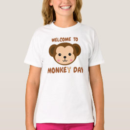 Välkommen till Monkey Day. T Shirt