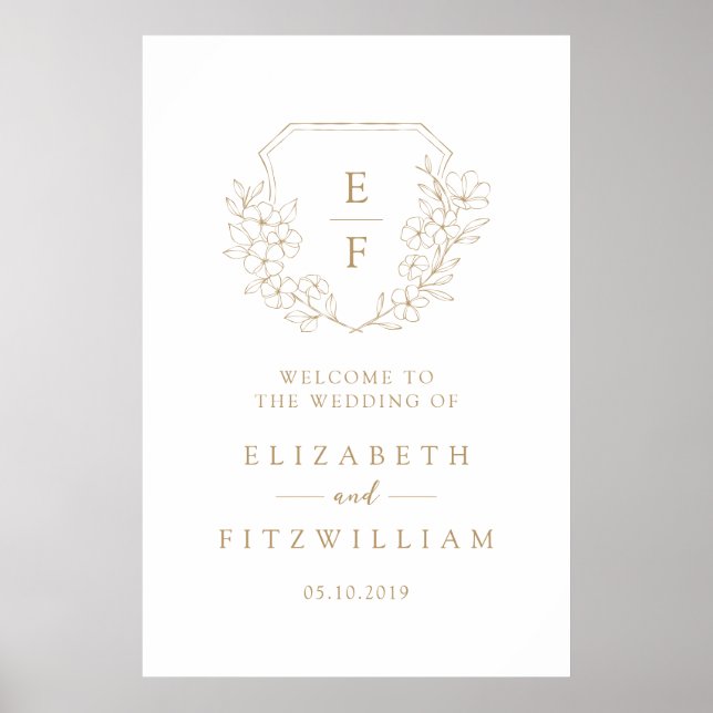 Välkommen till Monogram-Vapenskölden för Blommar a Poster (Framsidan)