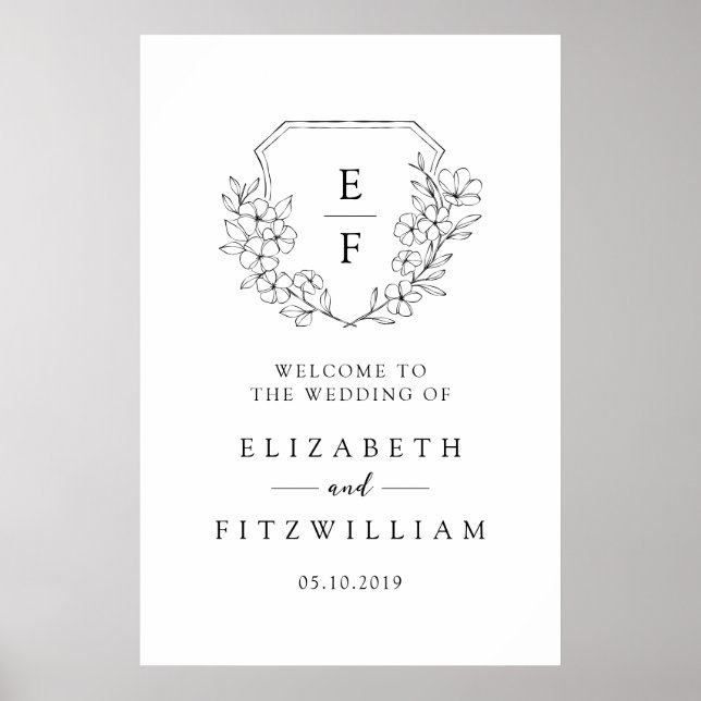 Välkommen till Monogram-Vapenskölden för enkel Che Poster (Framsidan)