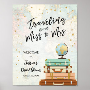 Välkommen till Mrs Travel Möhippa Poster