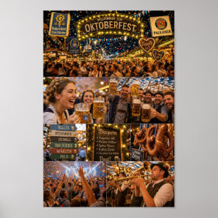 Välkommen till München Oktoberfest Night Poster