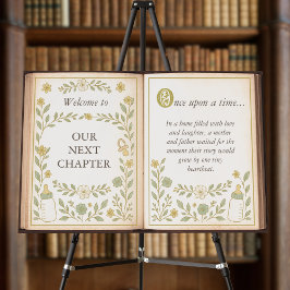 Välkommen till nästa kapitel Open Bok Baby Shower