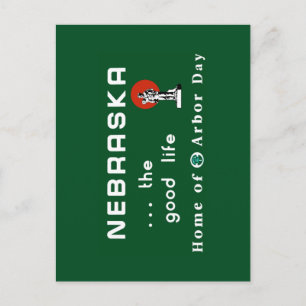 Välkommen till Nebraska - USA Vägsymbol Vykort
