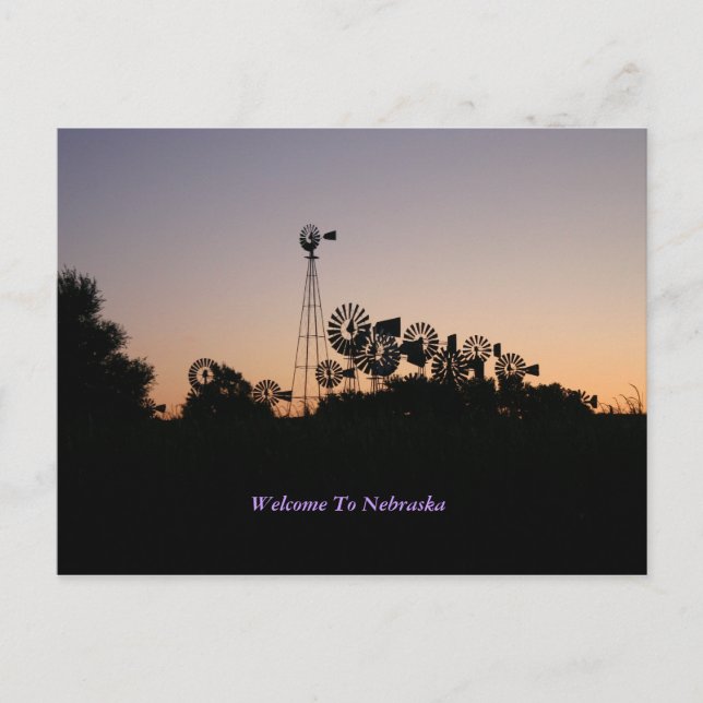 Välkommen till Nebraskas vykort (Framsida)