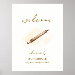Välkommen till neutralt Minimalist Pastry Chef Bab Poster