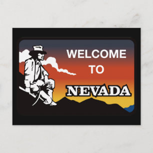Välkommen till Nevada - USA Road Sign Vykort