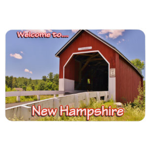 Välkommen till New Hampshire 4x6 Photo Magnet