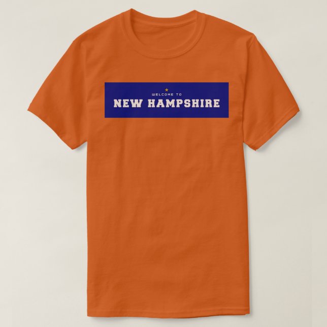 Välkommen till New Hampshire T Shirt (Design framsida)