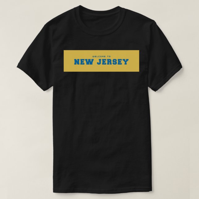 Välkommen till New jersey 1 T Shirt (Design framsida)
