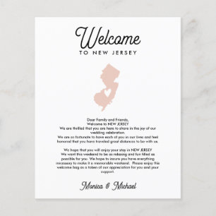 Välkommen till NEW JERSEY Brev & Itinerary ANY FÄR