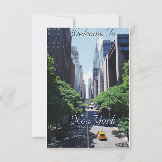 Välkommen till New York USA Post Card (Framsida)