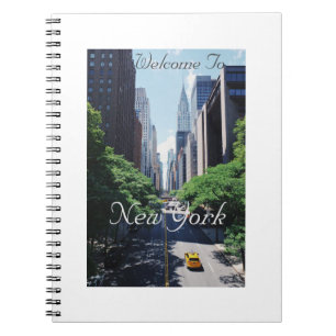 Välkommen till New York, USA, Spiral Photo Note Bo Anteckningsbok