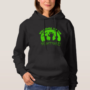 Välkommen till Nightmare Grönt Halloween T Shirt