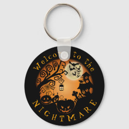 Välkommen till Nightmare Halloween Pumpkin-Anpassn Nyckelring