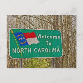 Välkommen till North Carolina Sign Vykort