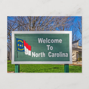 Välkommen till North Carolina Sign Vykort