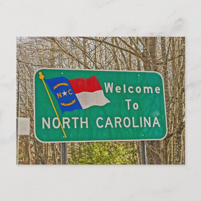 Välkommen till North Carolina Vykort (Framsida)