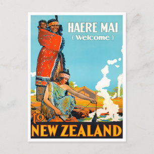 Välkommen till Nya Zeeland vintage resor Vykort
