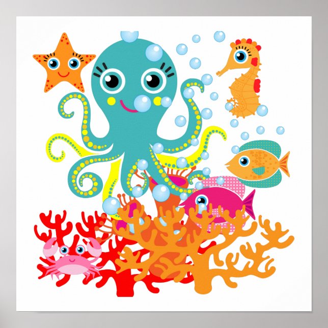 Välkommen till oceanen poster (Framsidan)