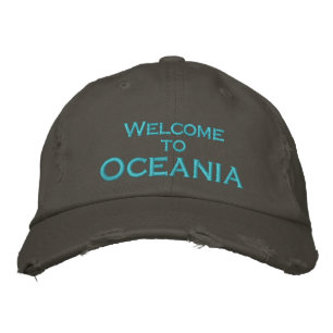 Välkommen till Oceanien Broderad Keps