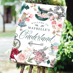 Välkommen till Onederland Alice i Wonderland Colla Poster