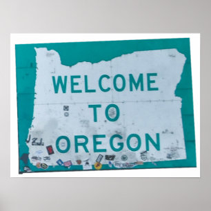 Välkommen till Oregon Poster