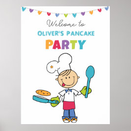 Välkommen till pannkaksfestaffisch poster