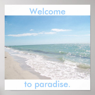 Välkommen till paradiset. poster