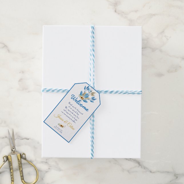 Välkommen till Party Gift-Märkrn Presentetikett (Med Snöre)